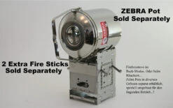 Firebox 5" Ti G2 Folding Firebox Stove -Camping im Freien 2G 5 6