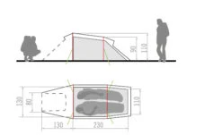 Vaude Arco 2P -Camping im Freien Arco innenzelt