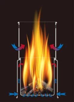 Toaks Titanium Backpacking Wood Burning Stove -Camping im Freien STV11Schem