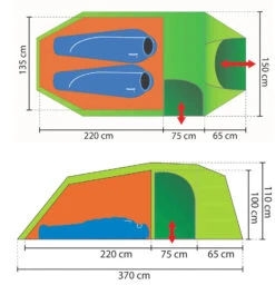 Rejka Antao II Light XL -Camping im Freien antao2xl3