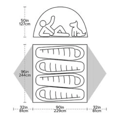 Big Agnes Blacktail 4 -Camping im Freien blacktail4grund
