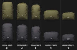 Savotta Vertical Pouch S -Camping im Freien pocket overv 1